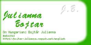 julianna bojtar business card