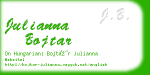 julianna bojtar business card